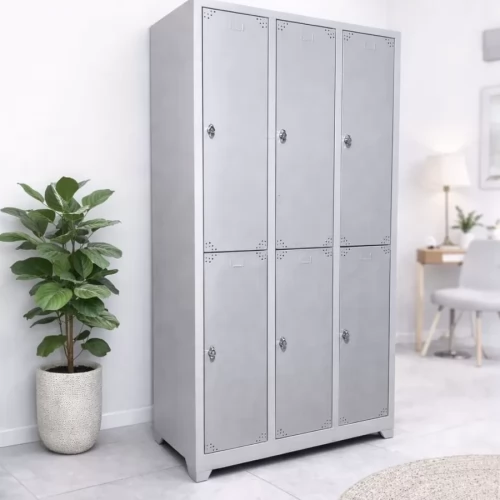 Altılı Çelik Soyunma Dolabı